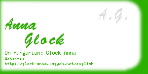 anna glock business card